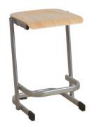 Beech Seat stacking Cantilever Stool in 3 different heights 460 , 540 , 610 mm