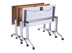 Deluxe Flip Top Mobile folding meeting table with linking device