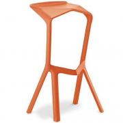 Designer stacking stool Orange